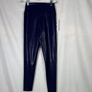 NWT Spiritual Gangster Shimmering High Gloss Indigo Leggings